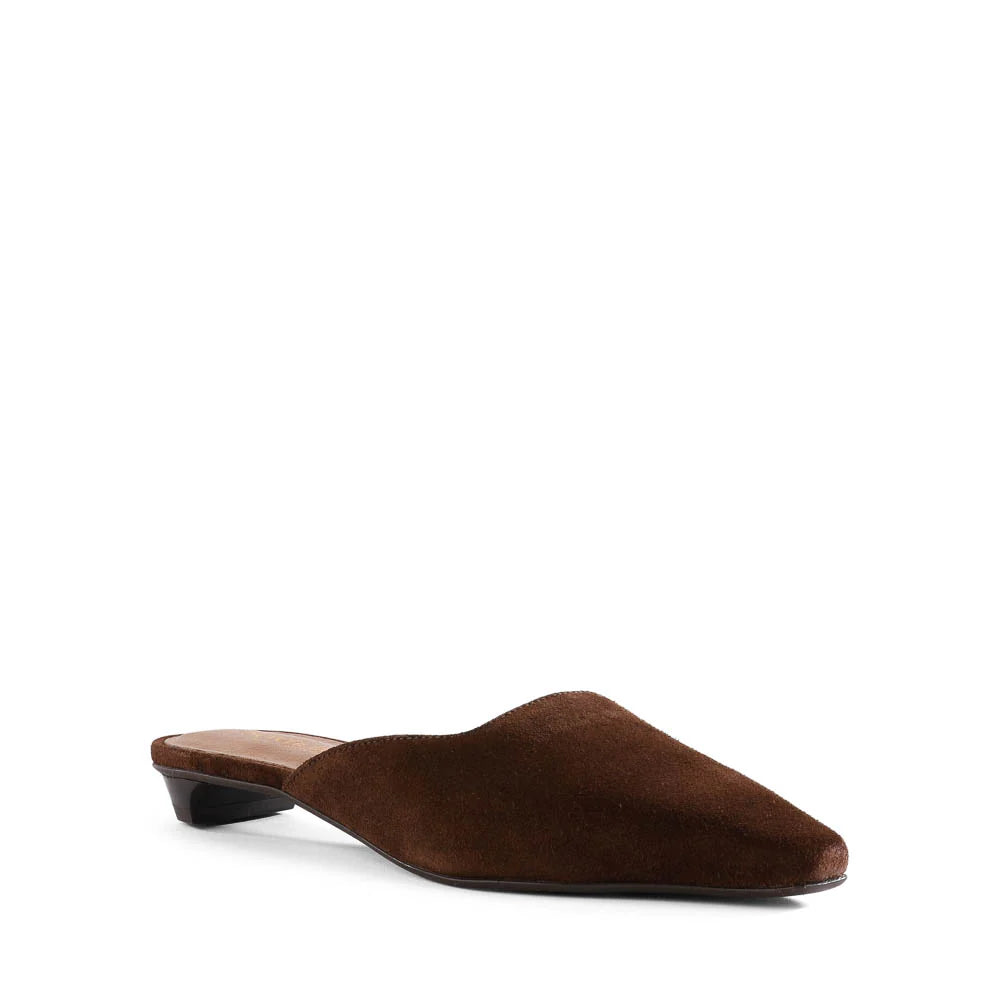 Mocktail Mule - Dark Brown Suede