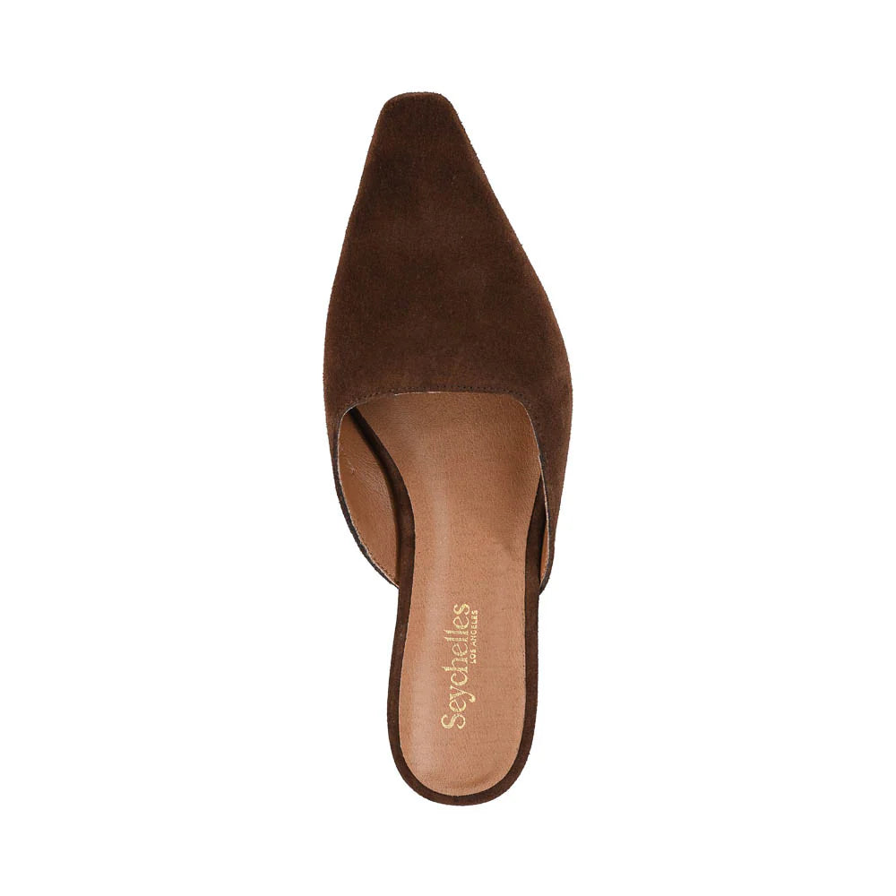 Mocktail Mule - Dark Brown Suede