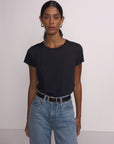 Goldie Boxy Tee - Black