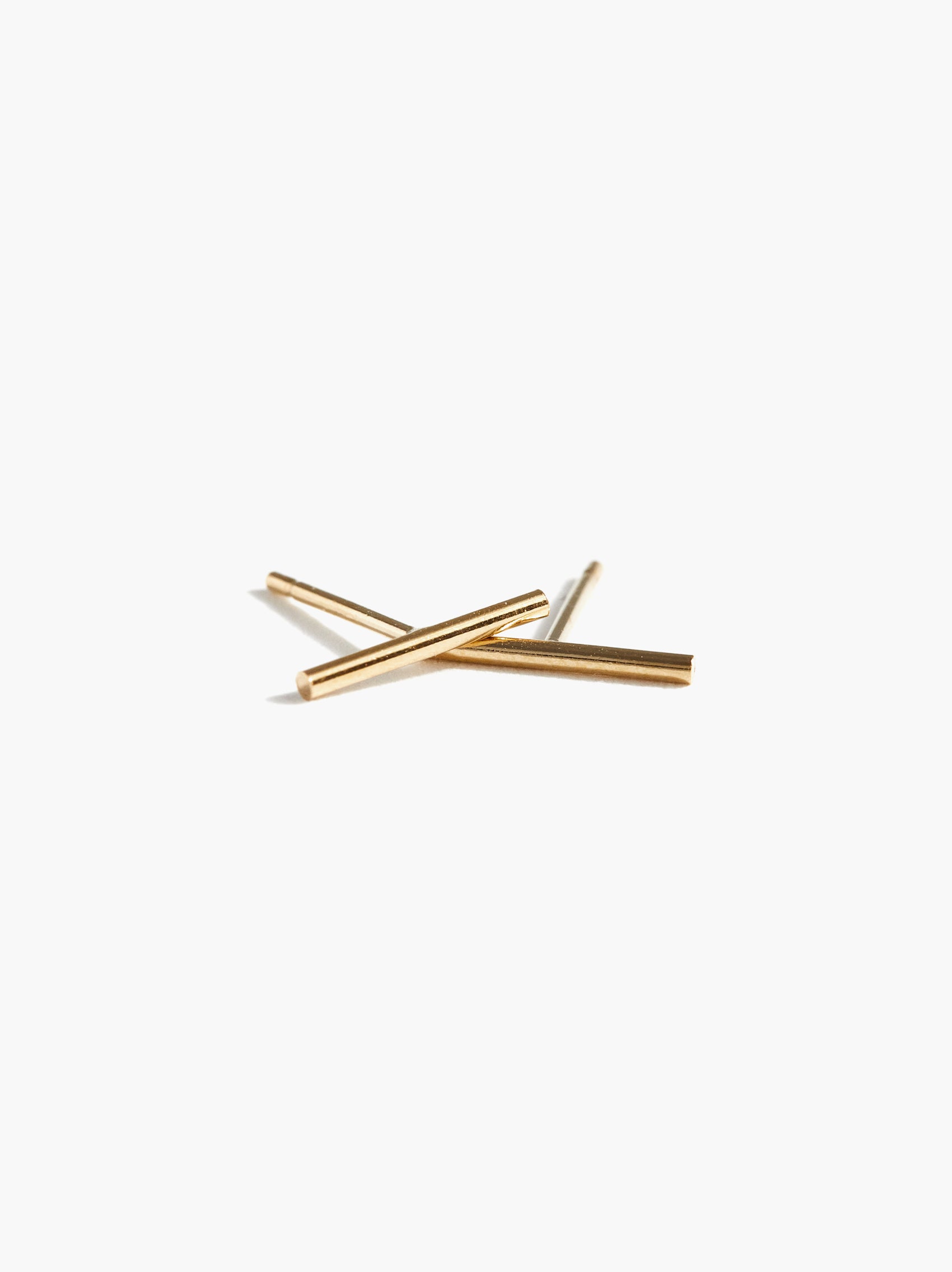 Stick Stud Earrings - Gold-filled