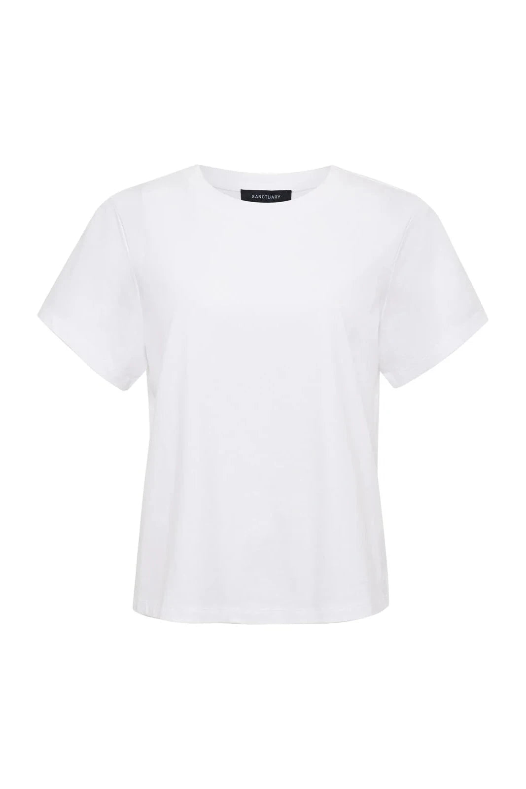 White t-shirt on a white background