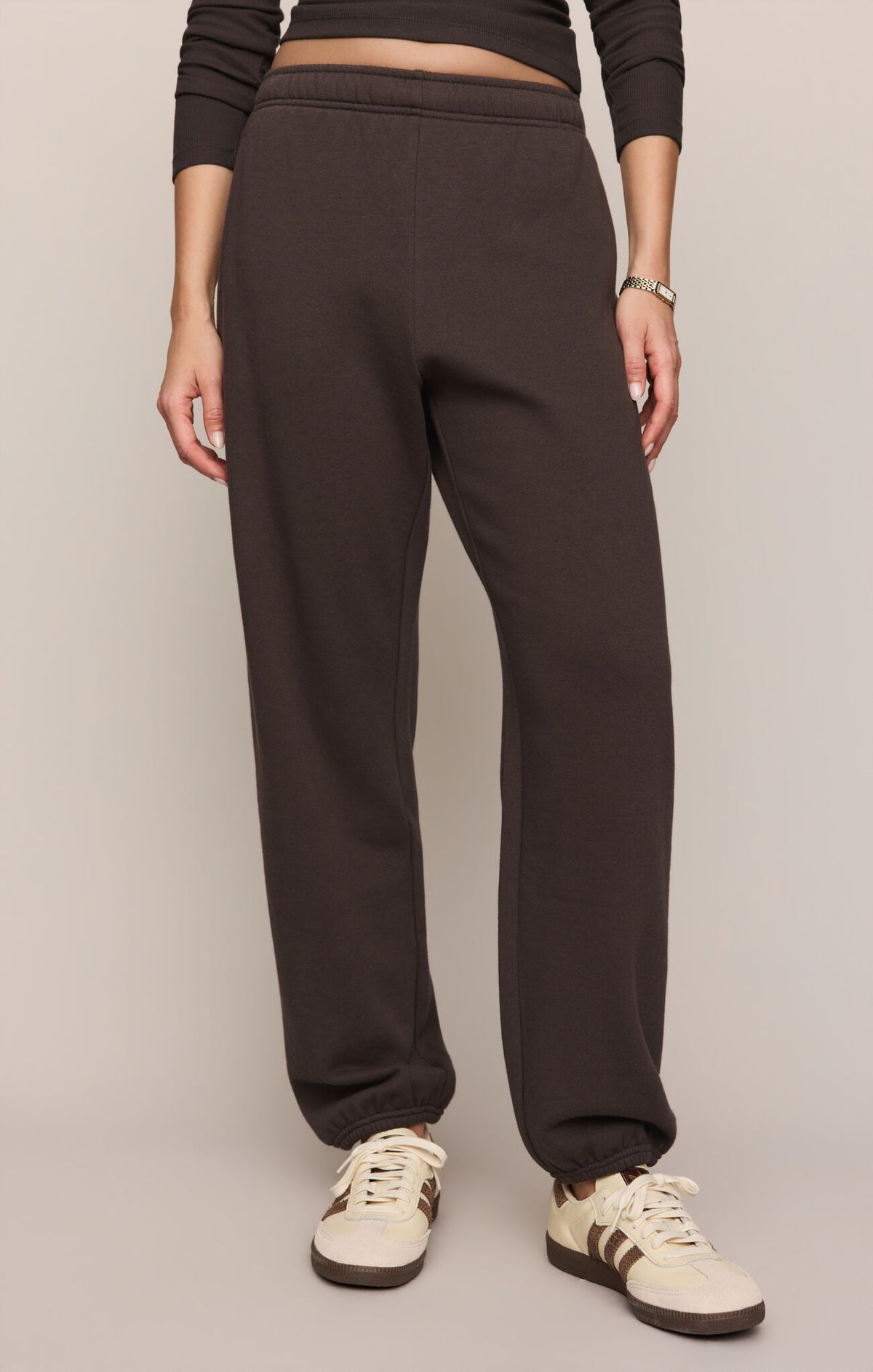Uptown Classic Fleece Jogger by Z Supply in Cocoa Bean
