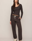 Uptown Classic Fleece Jogger by Z Supply in Cocoa Bean