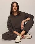 Uptown Classic Fleece Jogger by Z Supply in Cocoa Bean
