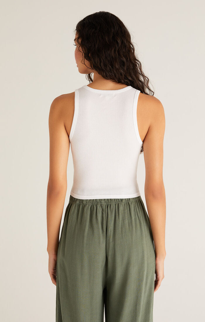 Hannah Cropped Rib Tank