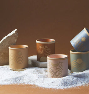 Dune 8 oz Ceramic Candle w/ Cork Lid