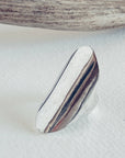 Handmade Armor Statement Ring - Silver