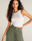 Hannah Cropped Rib Tank