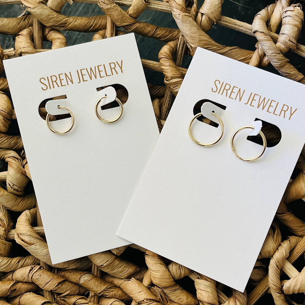ENDLESS HOOPS GOLD 14K GOLD FILL
