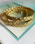 Gold Braided Wrap Bracelet: Gold